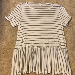 BP short sleeve striped top